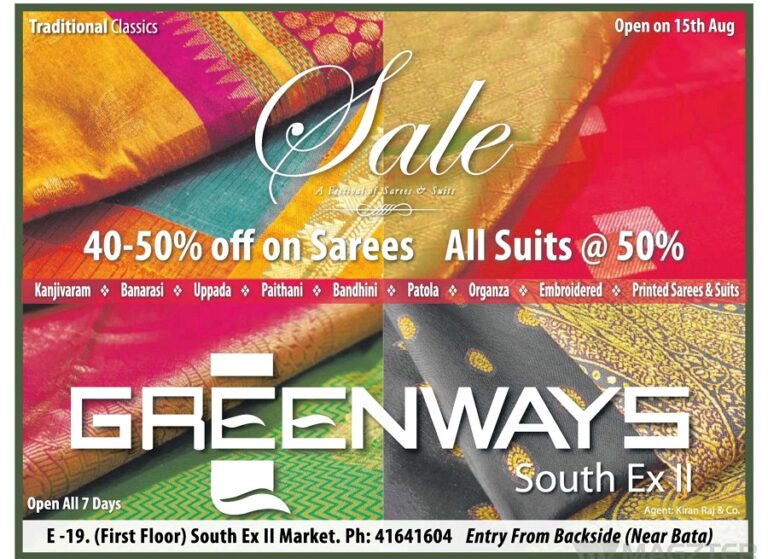 Greenways Sale