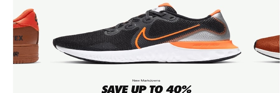 Nike Up to 40% Off