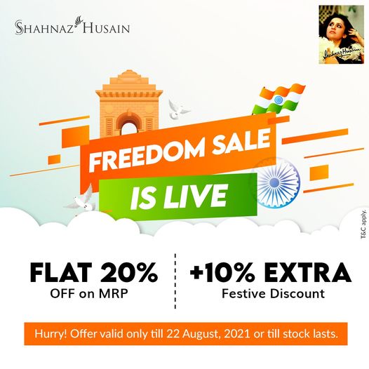 Shahnaz Husain Freedom Sale