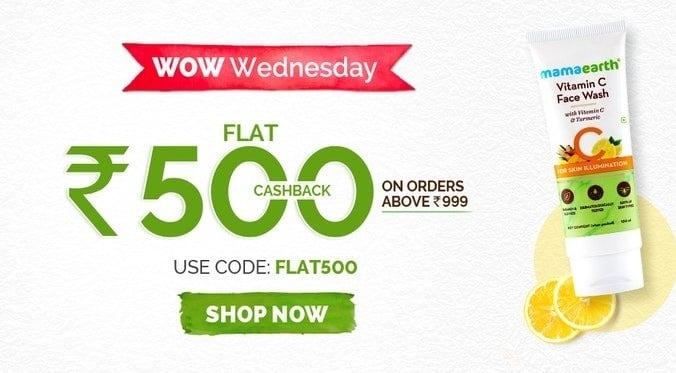 Mamaearth Wow Wednesday offer