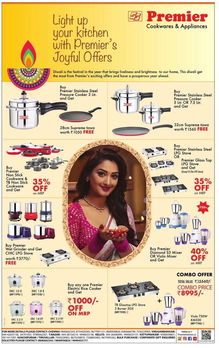 Premier Cookware & Appliances Diwali sale