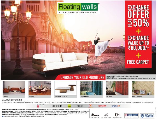 Floating Walls Furnishing Exchange offer