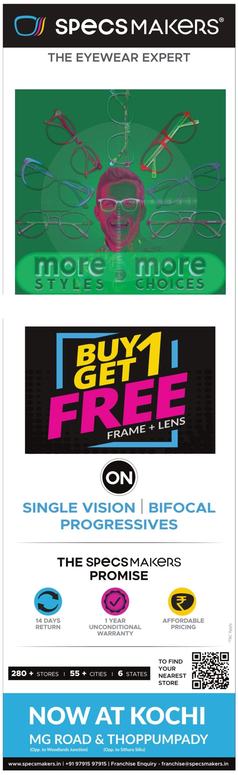 Specsmakers Buy 1 Get 1 FREE offer