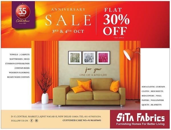 Sita Fabrics Anniversary Sale
