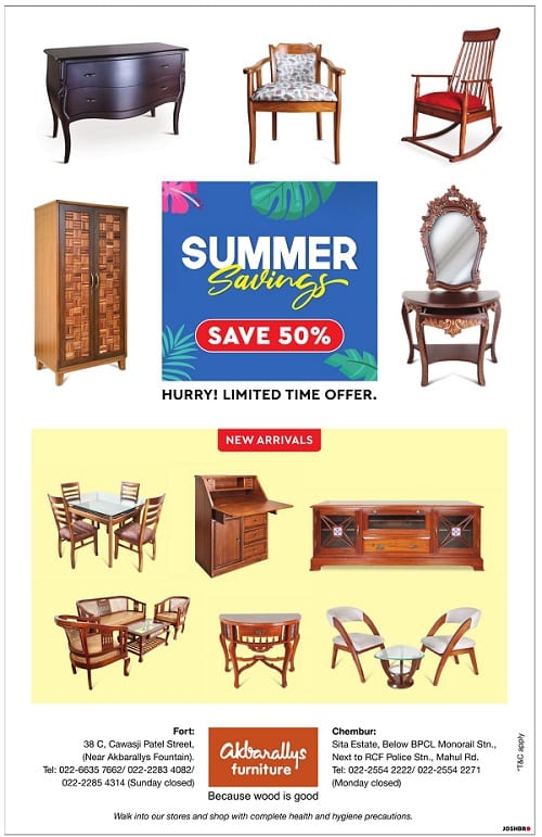 Akbarallys Furniture Summer Sale