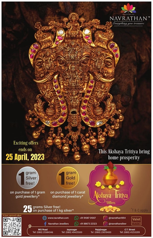 Navrathan Jewellers Akshaya Tritiya offers