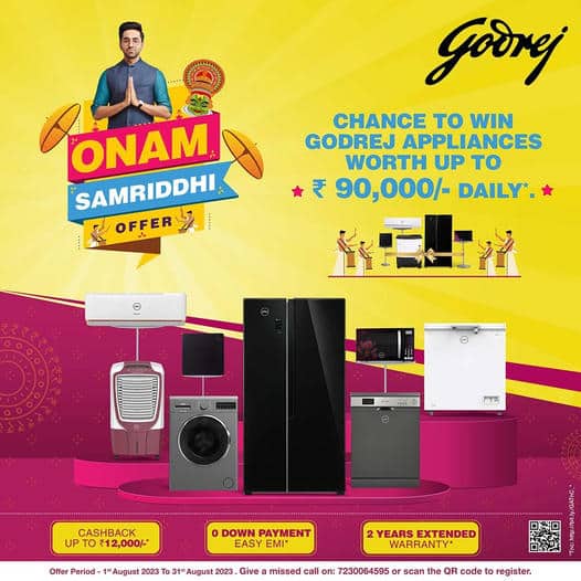Godrej Appliances Onam offer