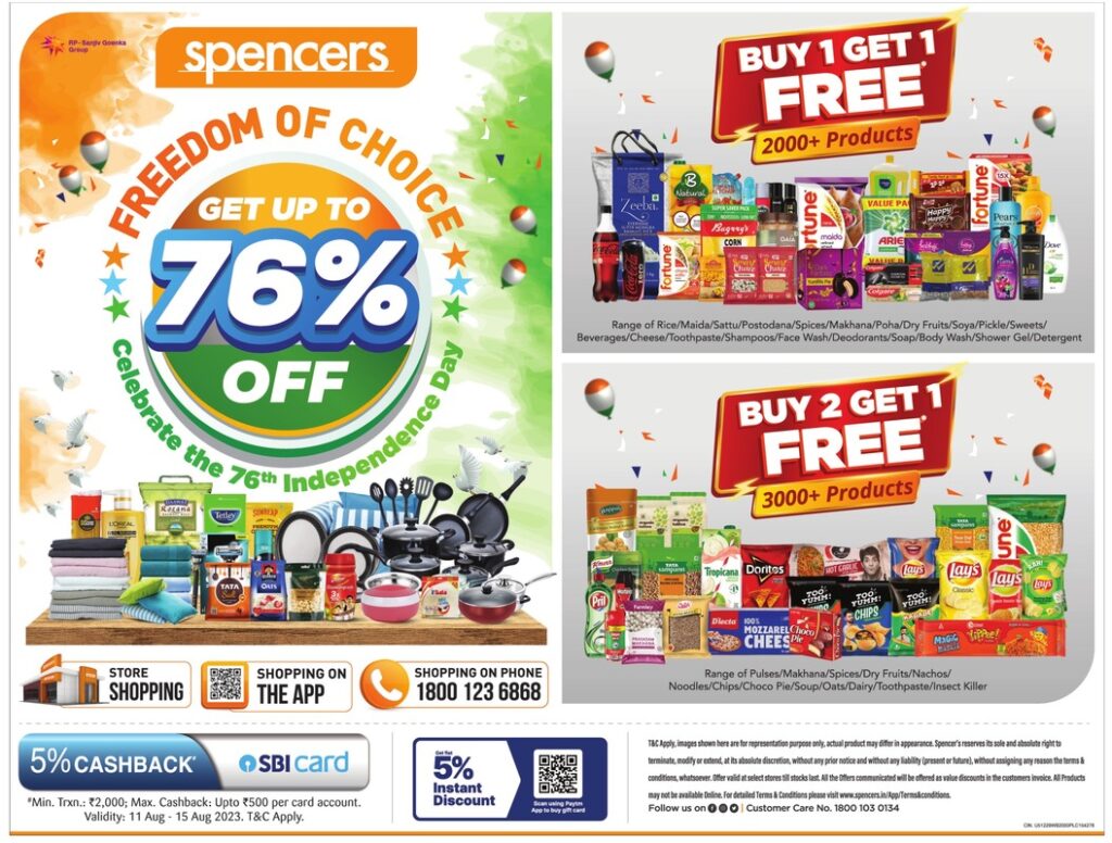Spencer's Independence day offers