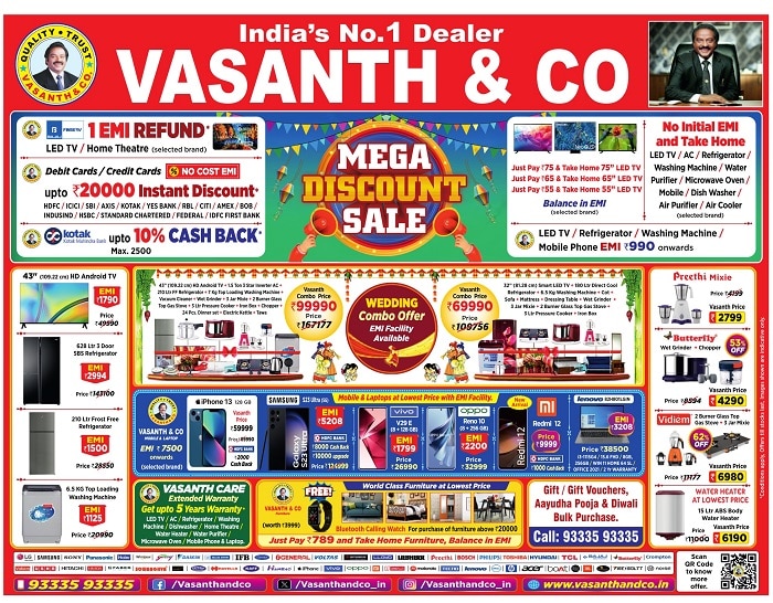 Vasanth & Co Mega Discount sale