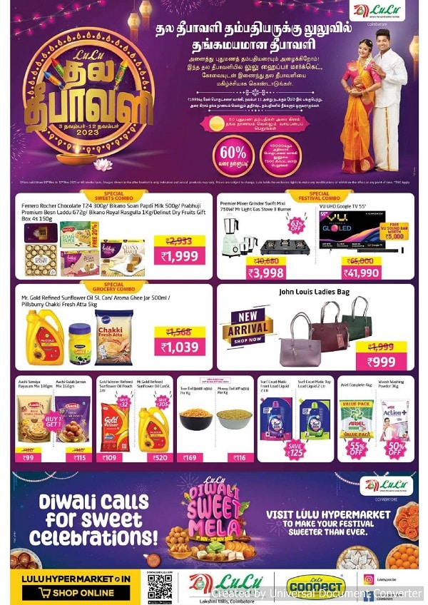 Lulu Coimbatore Diwali Offers