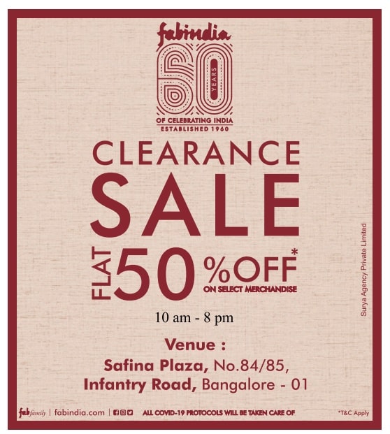 Fabindia Clearance Sale