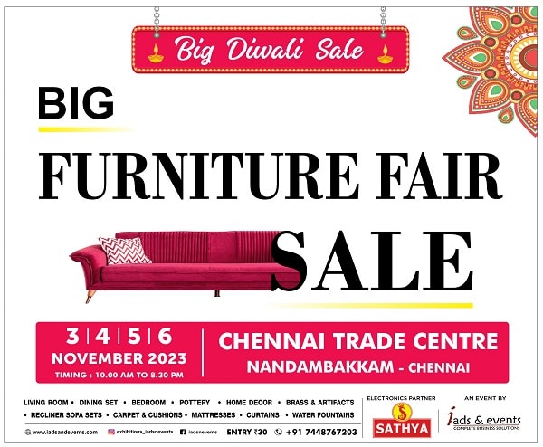 Furniture Fair Chennai- Big Diwali sale