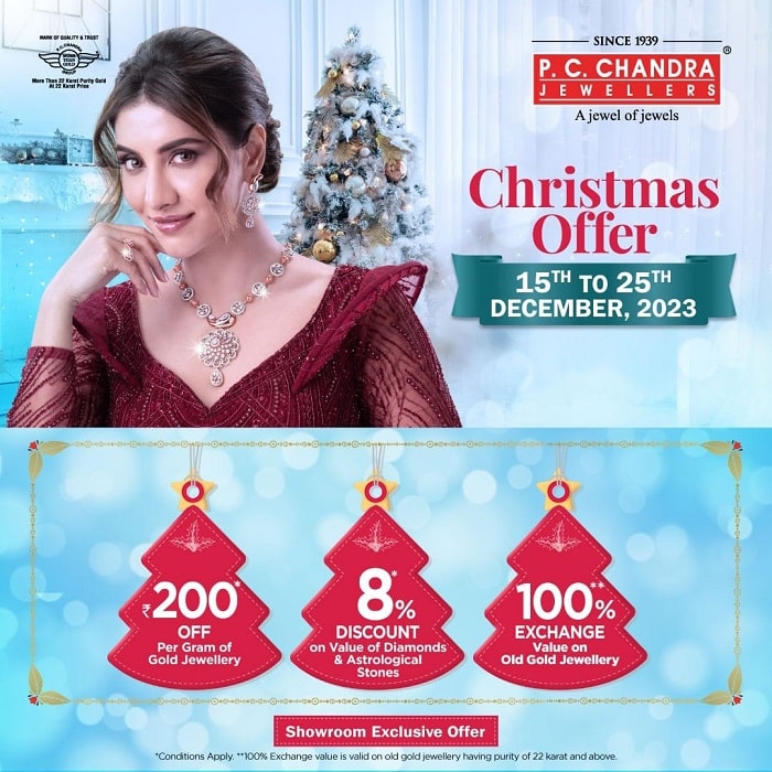P C Chandra Jewellers Christmas offers