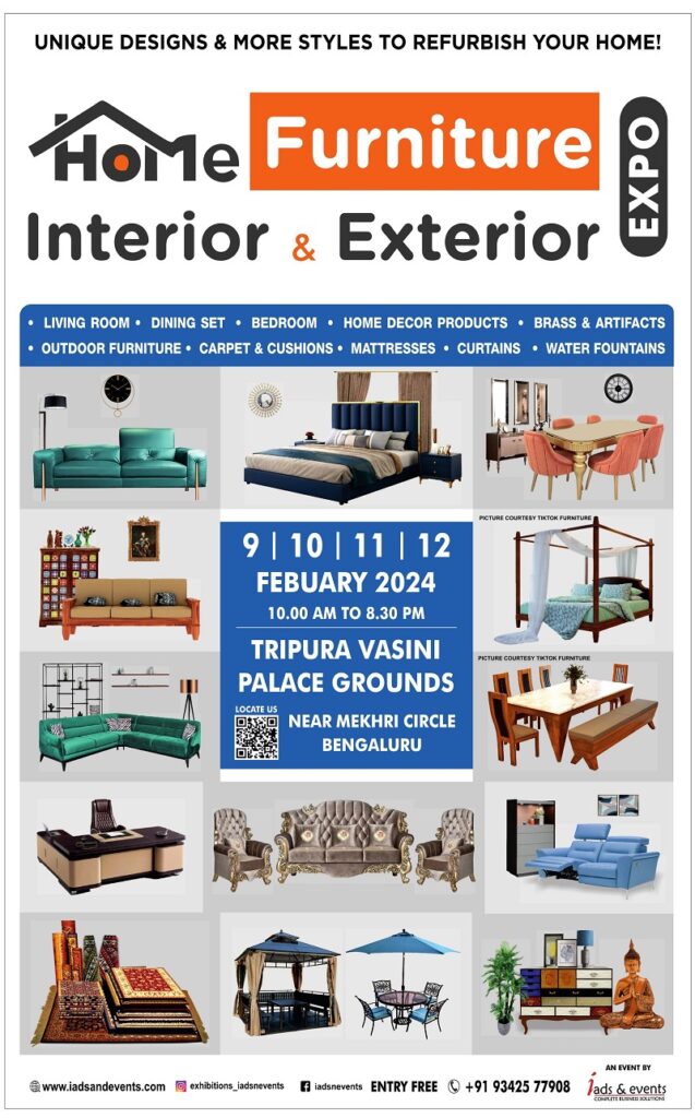 Furniture & Home Expo Bangalore August 2024 Check n' Shop India