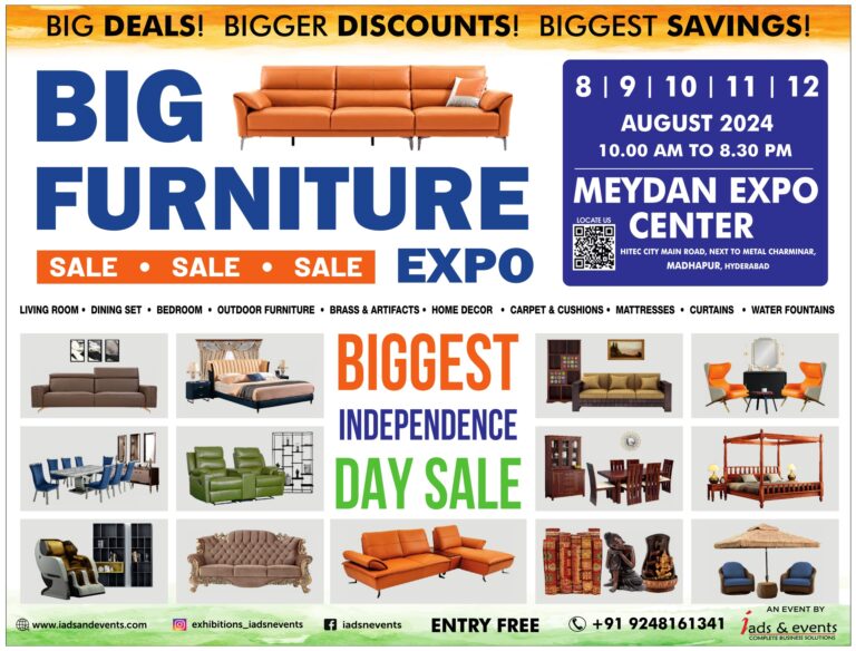 Furniture Fair Hyderabad Independence Day Sale