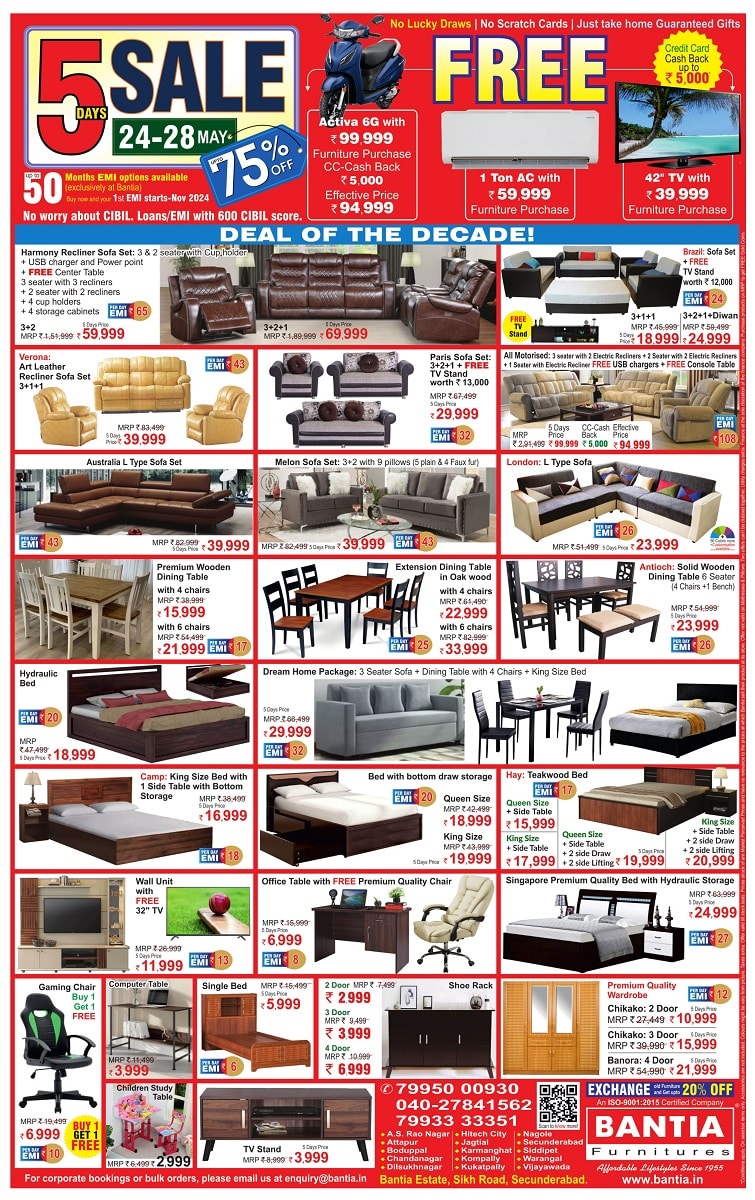 Bantia Furniture Sale