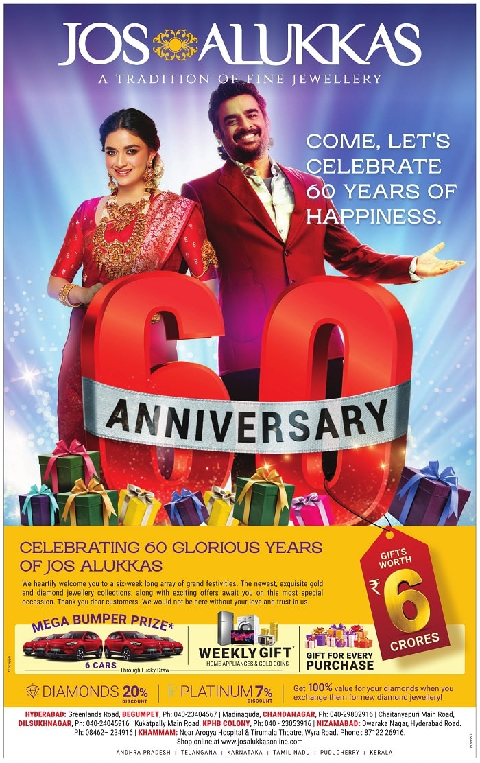 Jos Alukkas 60th Anniversary Promotion