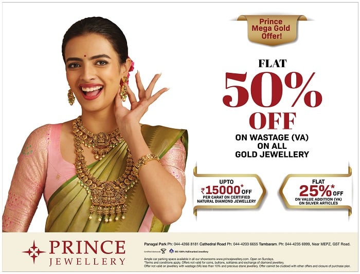 Prince Jewellery Mega Gold offer