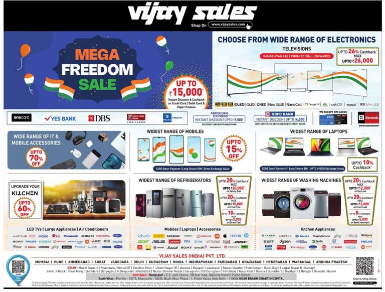 Vijay Sales Mega Freedom Sale